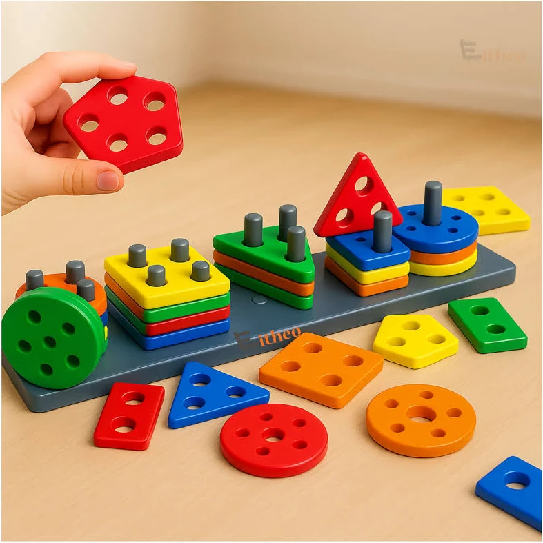 EITHEO Geometric Angle Blocks for Kids