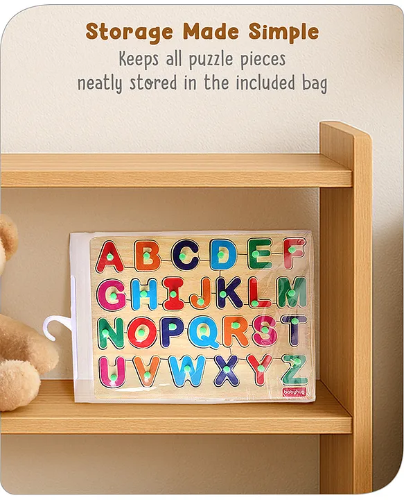 Premium 26 pcs Capital Alphabet Wooden Board puzzle for Toddlers
