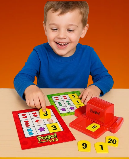 2-Player Educational Toy with Number, Picture Matching Cards & Boards | Improves Counting, Recognition & Thinking Skills