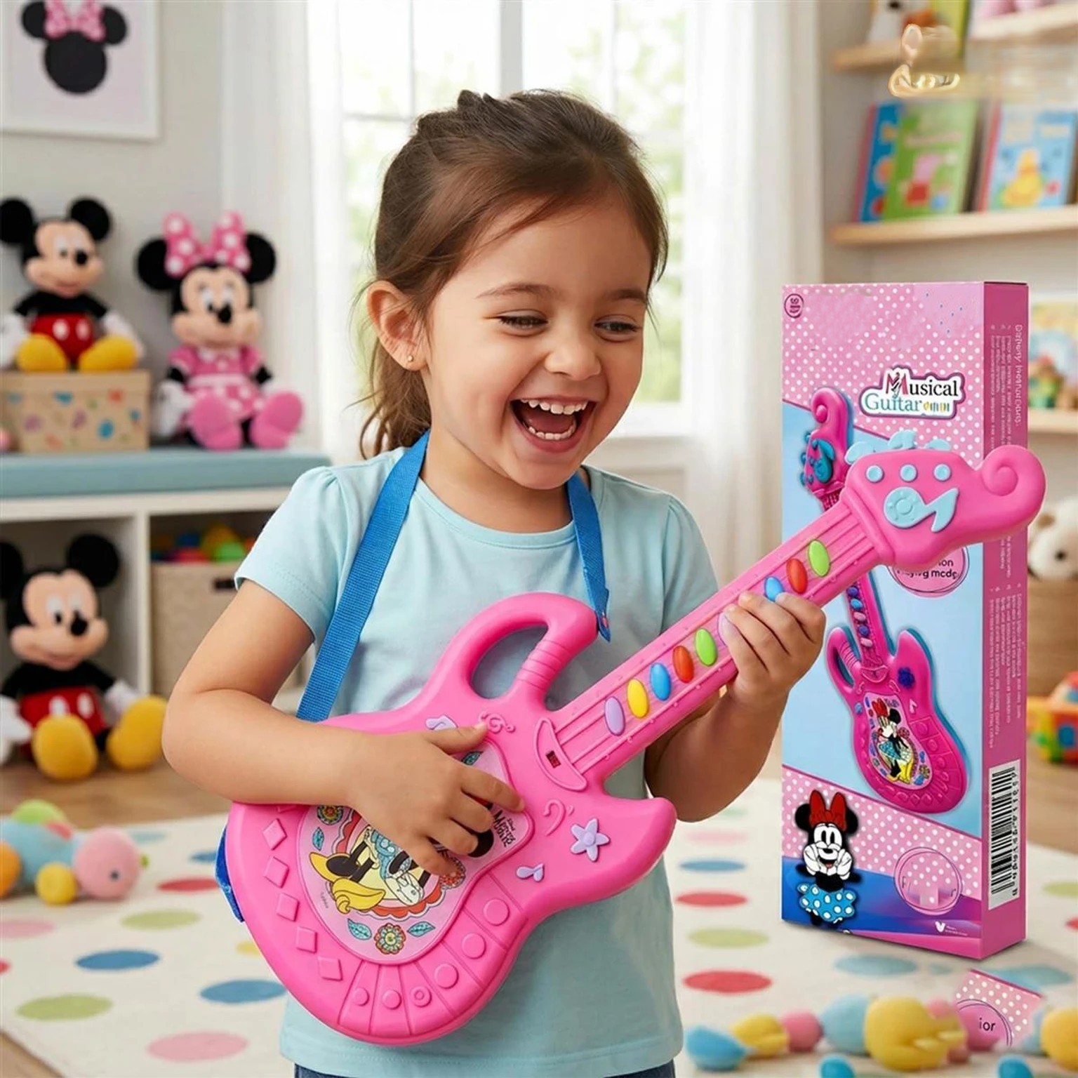 Babies Musical Guitar Toy for Toddlers (Pink)
