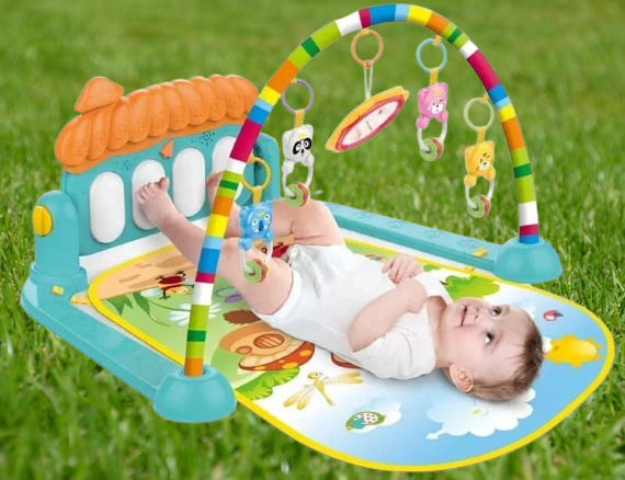 Play Gym & Mat for Babies Infant New Born Baby Gifts Fitness Rack (Multicolor)