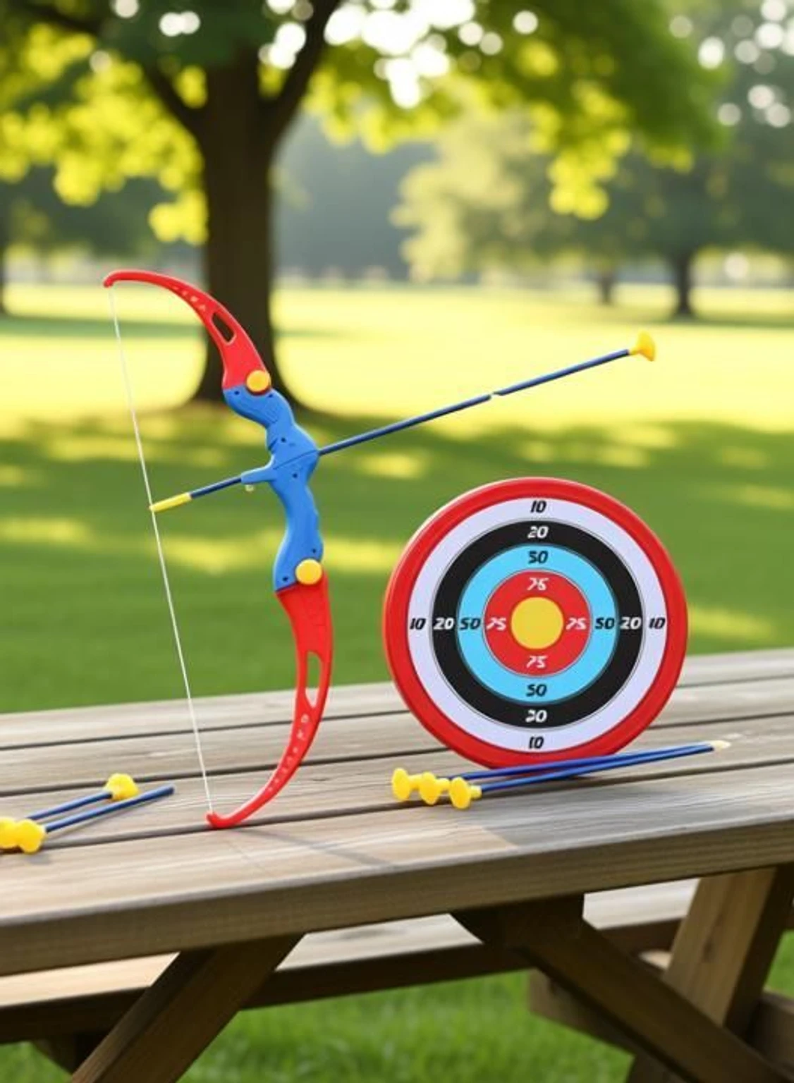 ArcheryPro Bow and Arrow Toy Set for Kids with Target – Fun Outdoor Game Archery Kit