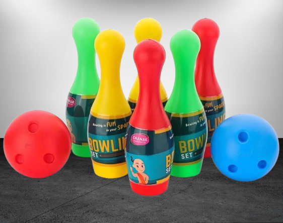 Bowling Game Set with 2 Balls and 6 Bowling Pins - Indoor & Outdoor Sports game Bowling