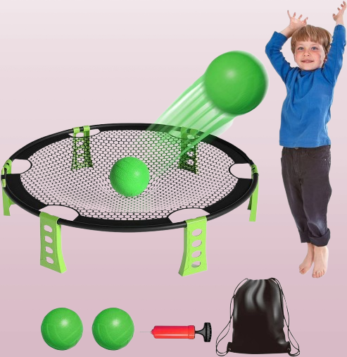Ball Game Set for Kids and Adults Backyard and Beach Activity Game Set (Green)