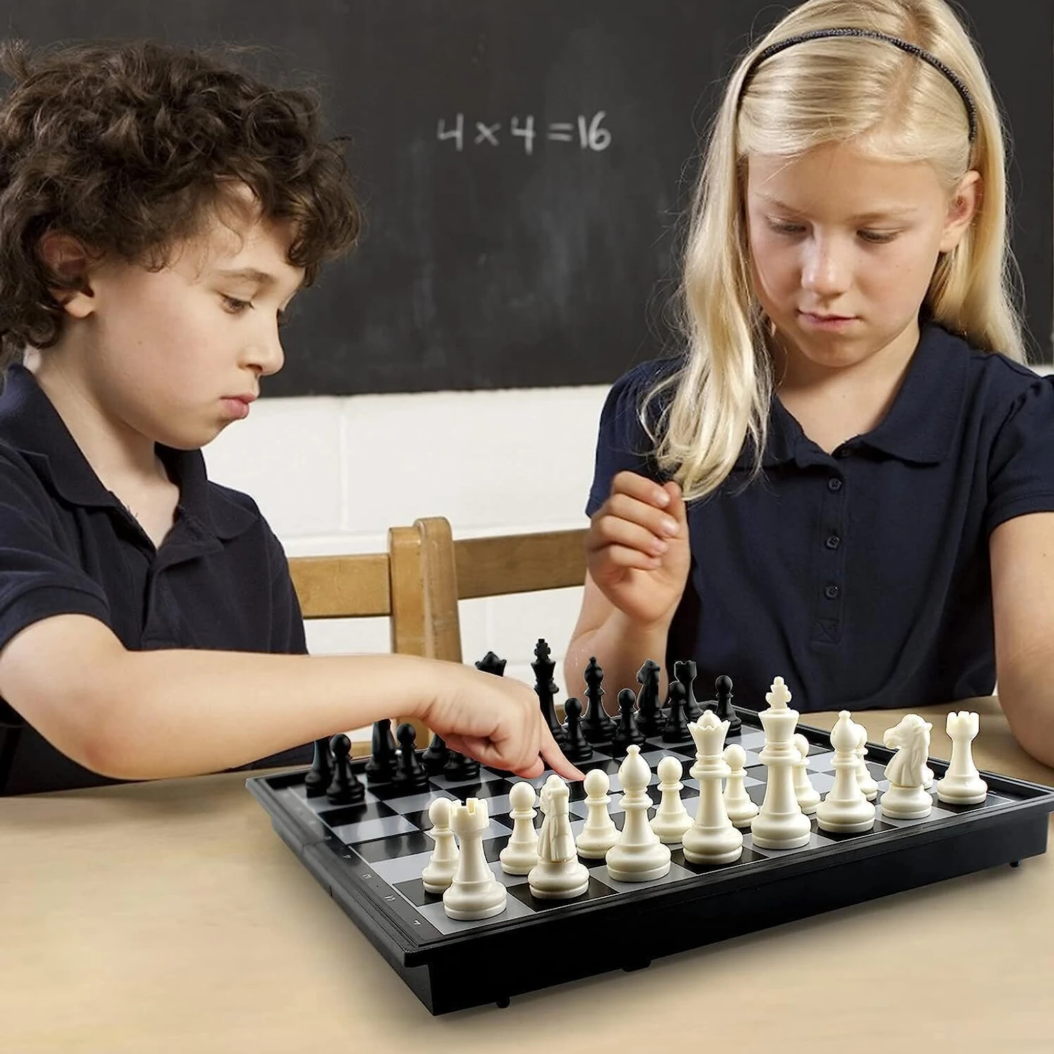 Foldable Magnetic Chess Game for Adults Board Games for Kids (10 inch) Educational Board Games