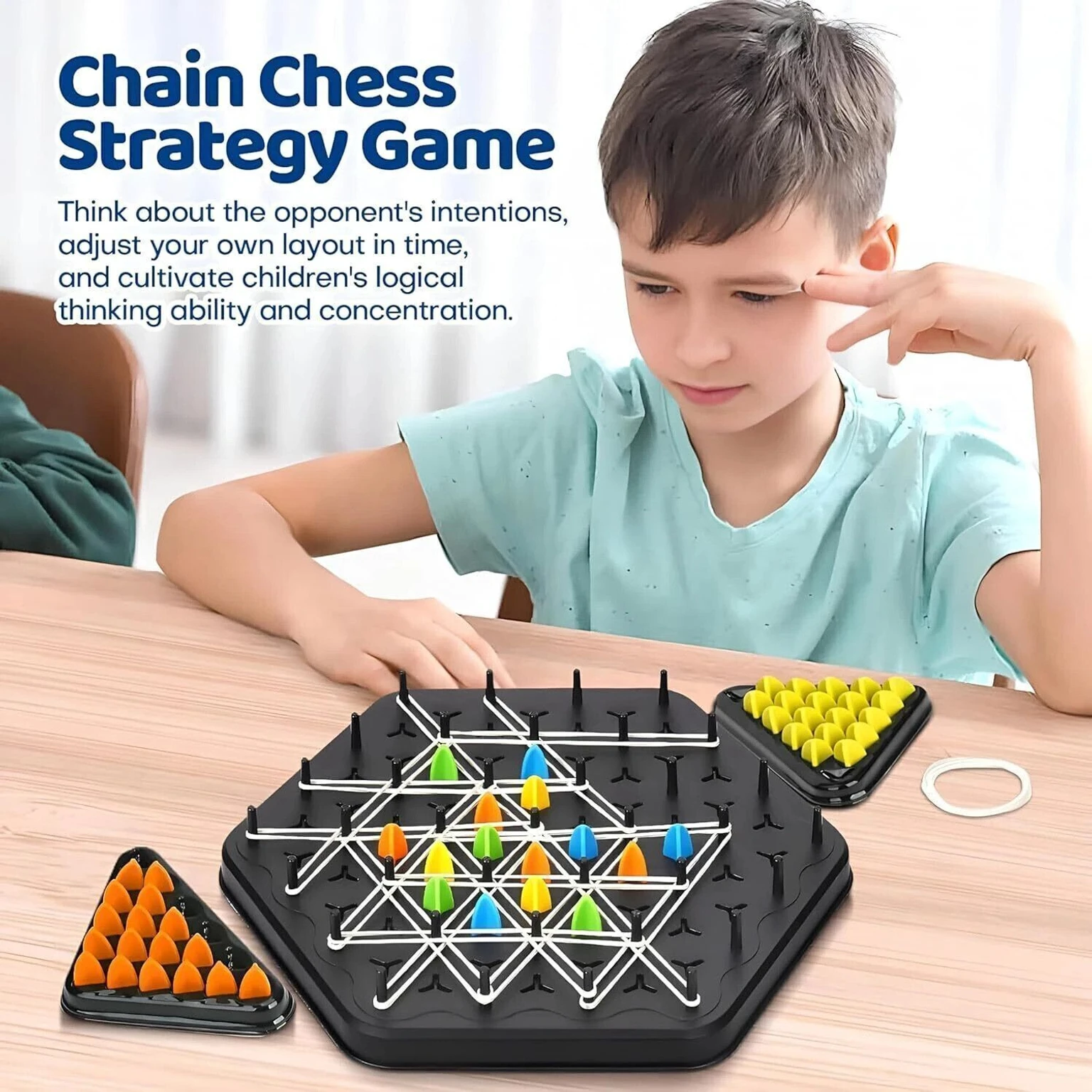 Triangle Chess Game | Triggle Strategy Board Game for Kids & Adults Party & Fun Board Game
