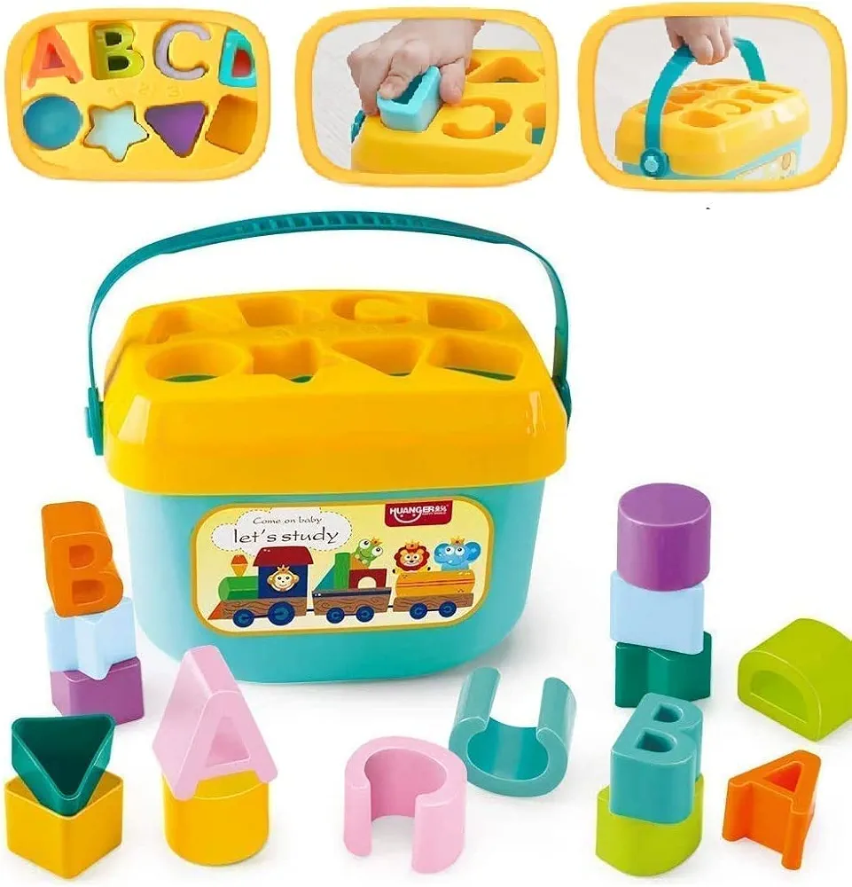 First Educational Shape Sorting Blocks Toy