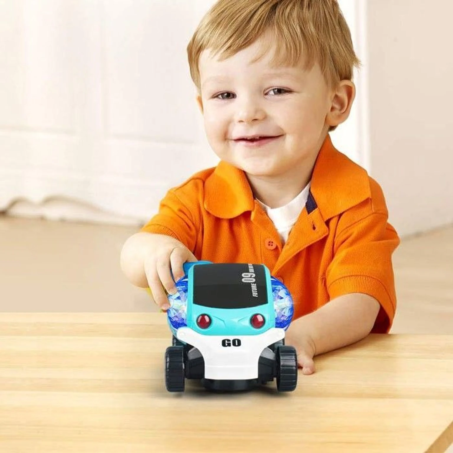 Toys Gallery Future Musical Stunt CarRotate360° with Flashing & Music_WA1540 (Multicolor